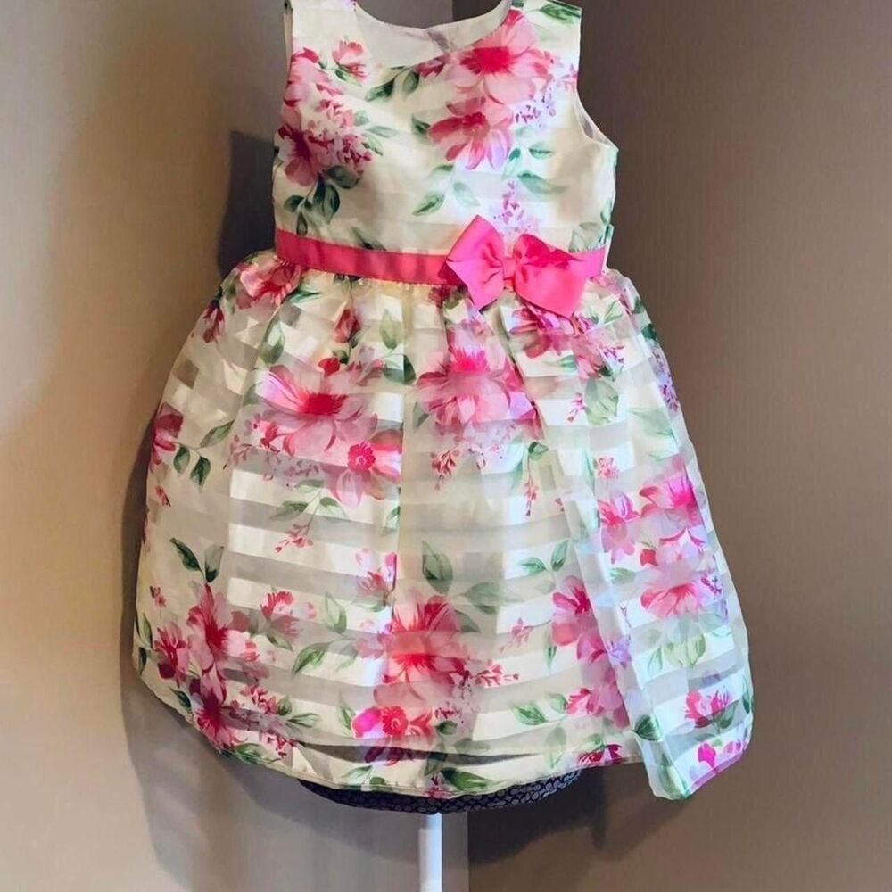 Pink and Cream Dress